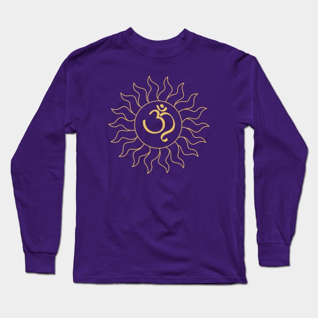 Shining Om Long Sleeve T-Shirt by BhakTees&Things